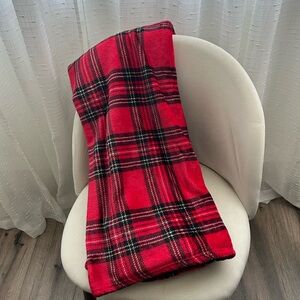 Classic Christmas Holiday Home alone  Red Plaid Blanket Holiday Gift 50X70
